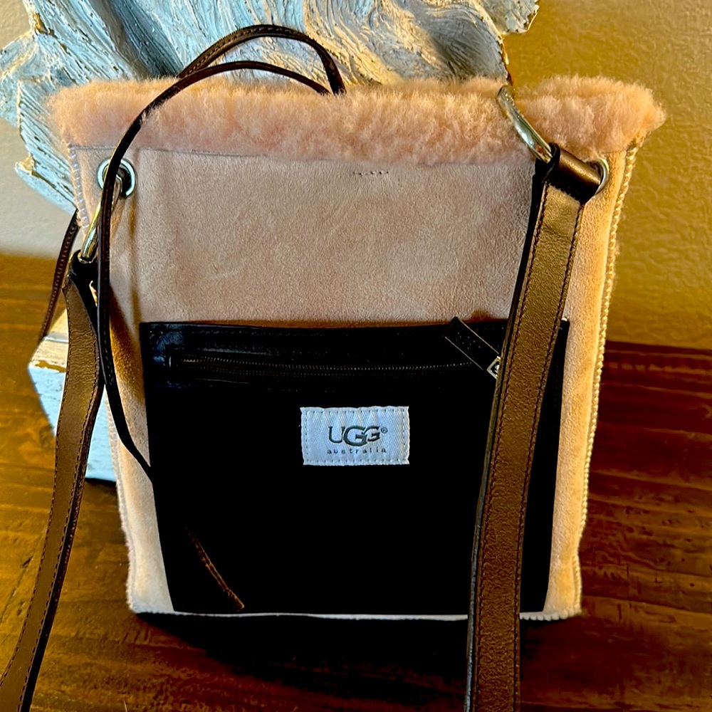 Pink ugg crossbody